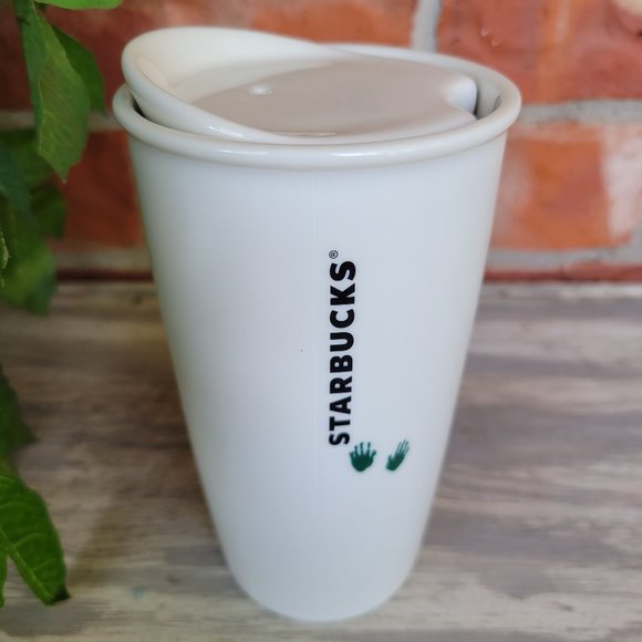 STARBUCKS 2015 DOT Collection Ceramic Travel Tumbler Coffee Mug 12oz - Picture 5 of 6